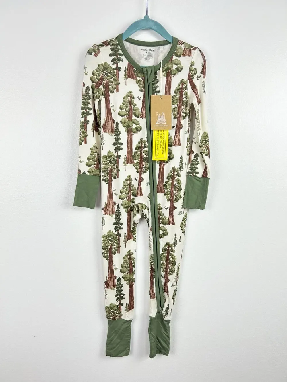 NEW Angel Dear Bamboo Spandex Sleeper Redwoods Forest Trees 18-24 Months